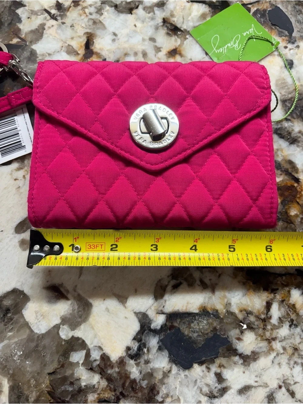 Vera Bradley compact quilted